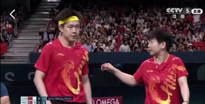 Sun Yingsha and Wang Chuqin's Olympic Gold Medal Moment
