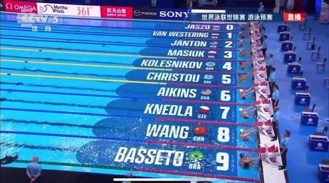 Wang Shun Fails to Advance in 100m Backstroke at 2025 FINA World Championships