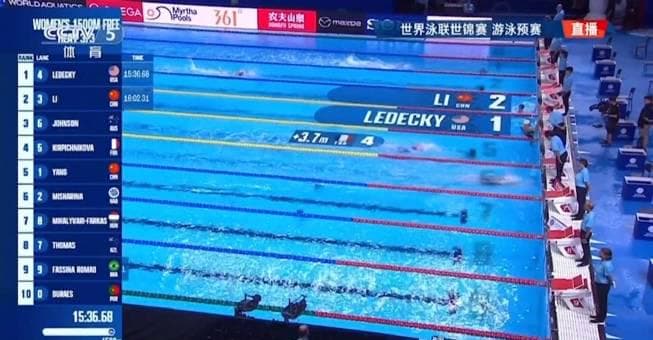 Li Bingjie and Yang Peiqi Advance to Women's 1500m Freestyle Final at 2025 FINA World Championships
