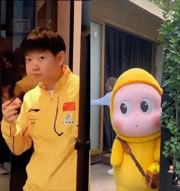 Sun Yingsha's Adorable Resemblance to a Starman Toy