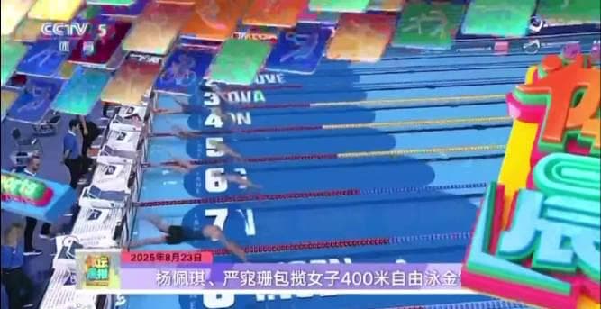 Chinese Swimmers Dominate Women's 400m Freestyle at World Junior Championships