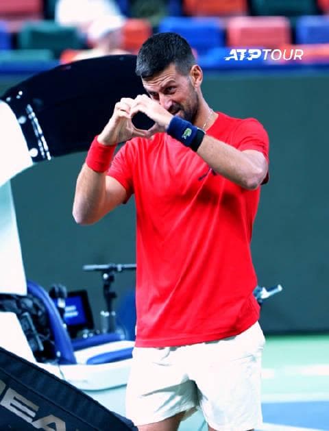 Novak Djokovic Trains with Zhang Zhizhen Upon Arrival in Shanghai