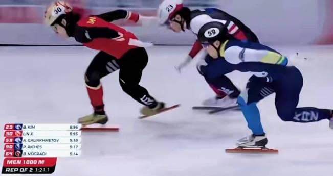 China's Short Track Speed Skating Team Shows Strong Olympic Qualification Form