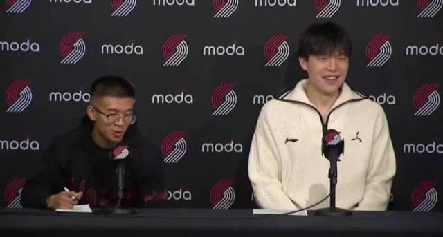Yang Hansen Makes NBA Debut in Trail Blazers vs Timberwolves Game